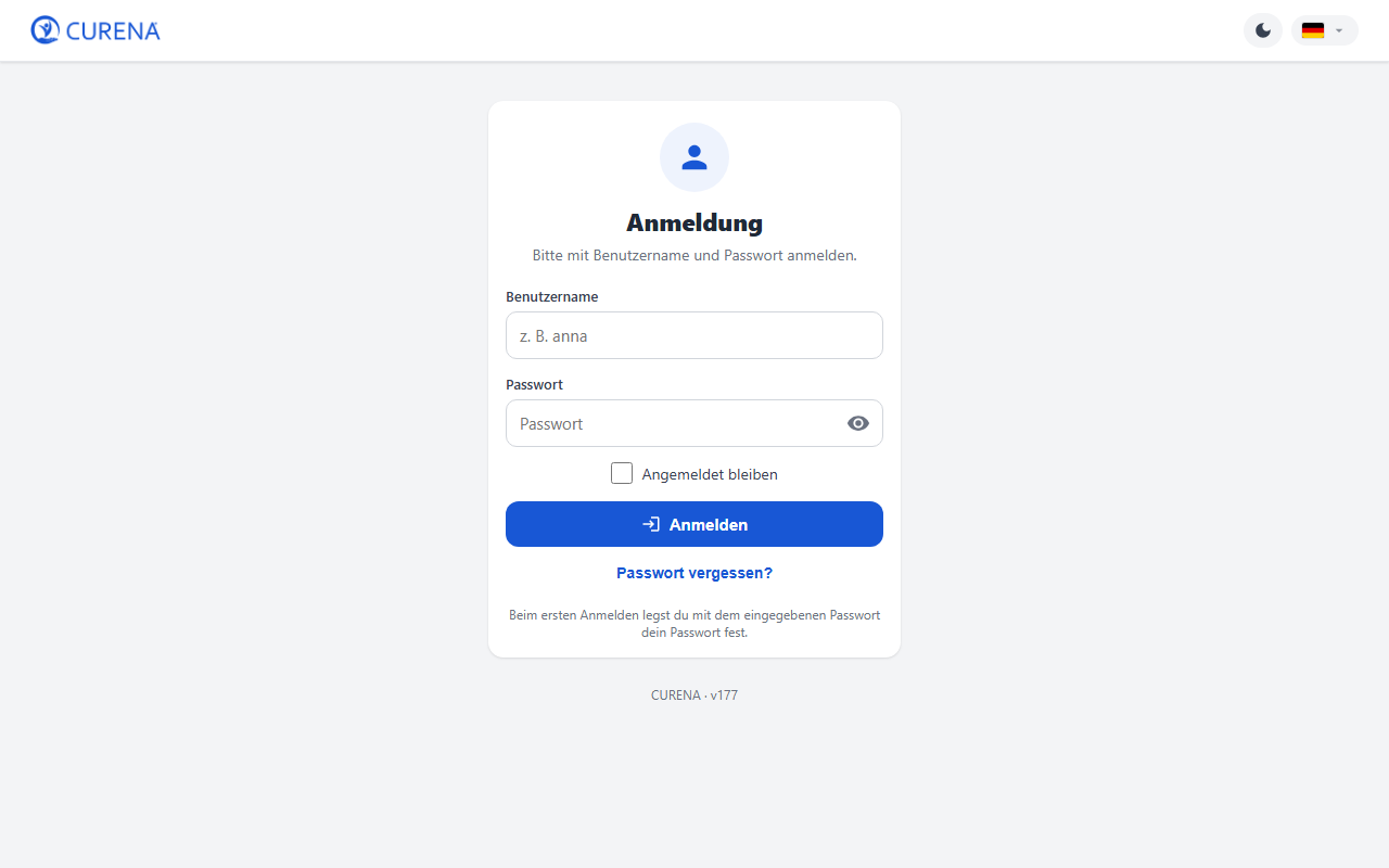 CURENA care app (PWA)