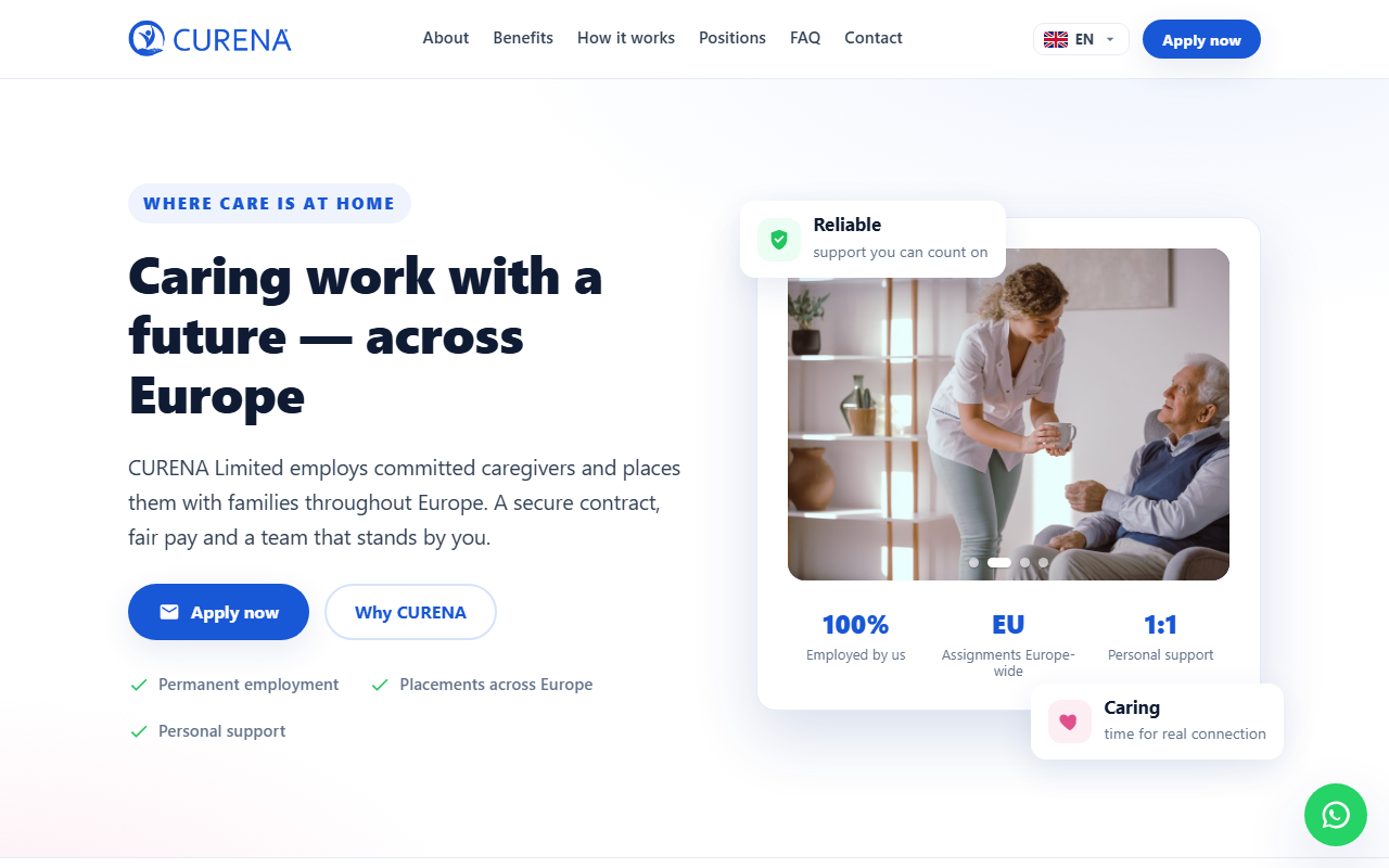 CURENA.info — recruiting site