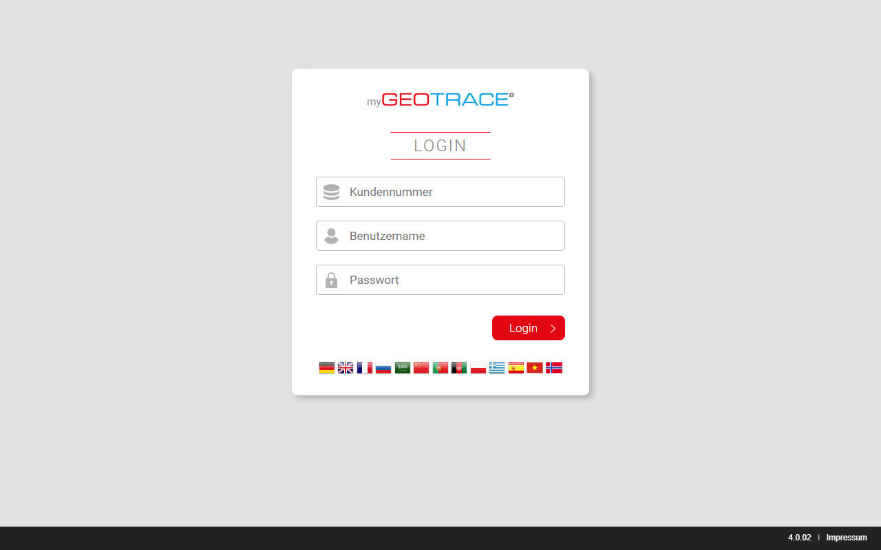 myGEOTRACE — GPS security portal