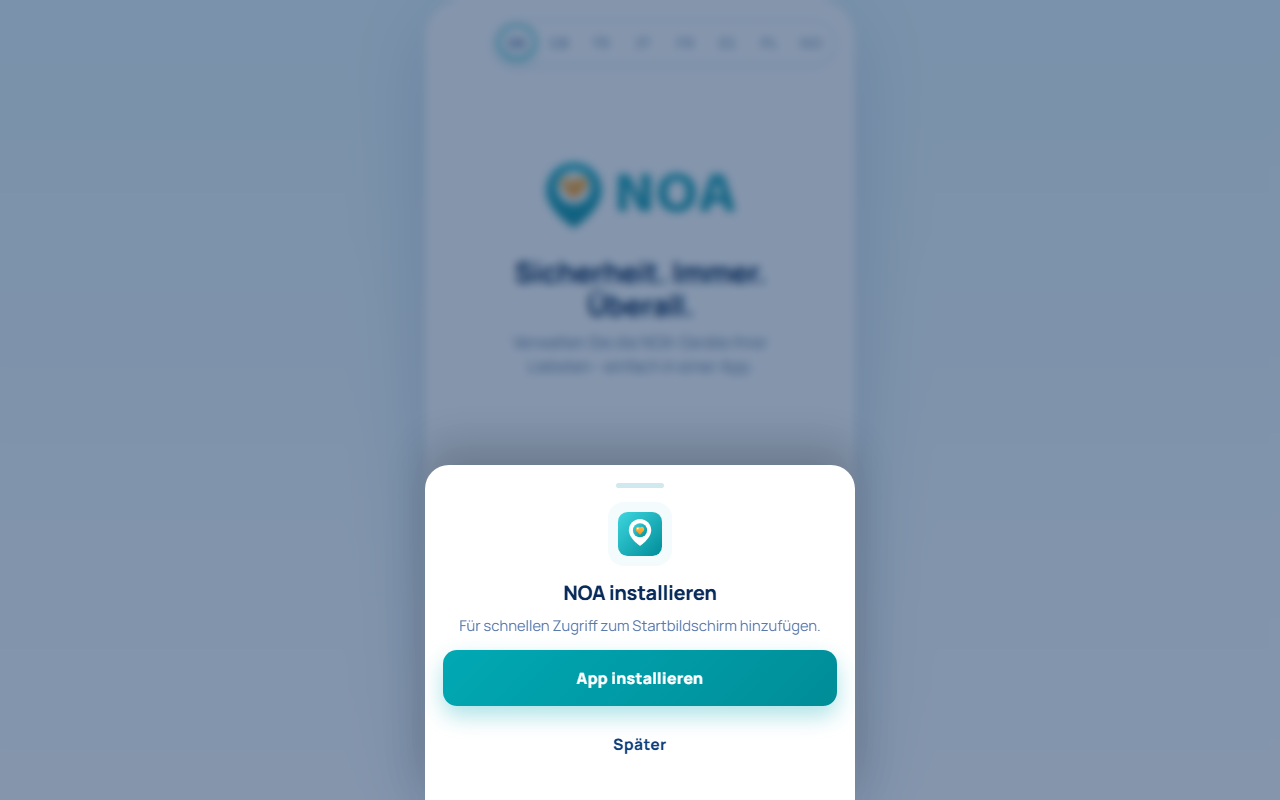 NOA emergency app (PWA)